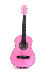 Naklejka premium acoustic guitar on a white background