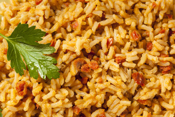 Homemade Spanish Rice with Parsley