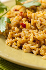 Homemade Spanish Rice with Parsley