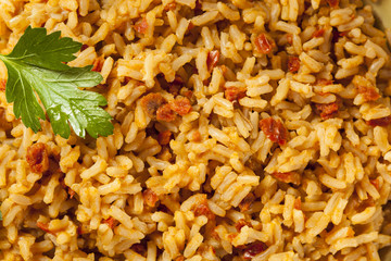 Homemade Spanish Rice with Parsley
