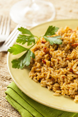 Homemade Spanish Rice with Parsley