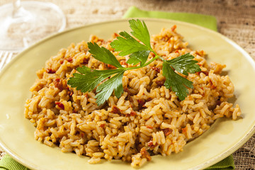 Homemade Spanish Rice with Parsley