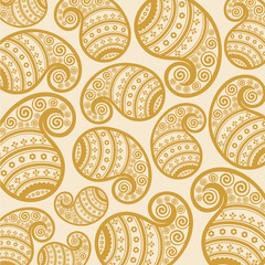 Pattern based on traditional Asian elements Paisley stock vector