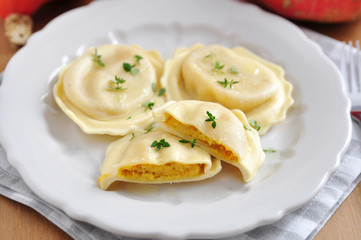 Kürbis Ravioli