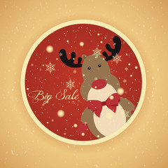 Fototapeta premium Christmas Sale Label