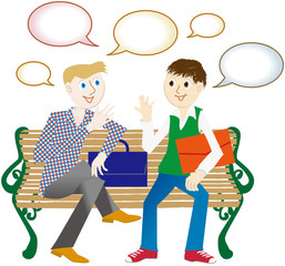 英会話する学生