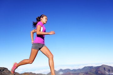 Fototapeta na wymiar Running sports fitness runner woman jogging