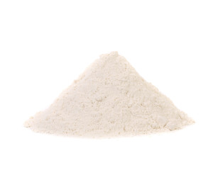 Fototapeta na wymiar Front view of wheat flour.