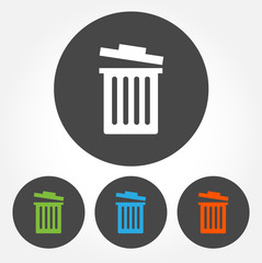 Trash bin icons