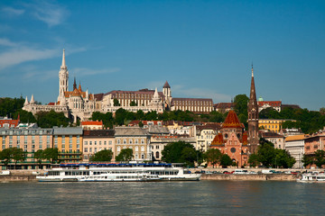 Fototapeta na wymiar Budapest, view of the Buda castle