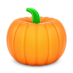 render of a pumpkin, isolated on white