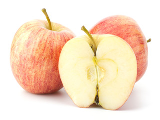 juicy apples isolated on white background