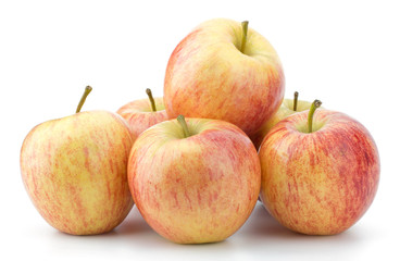 juicy apples isolated on white background