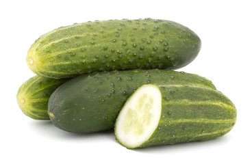 cucumber isolated on white background