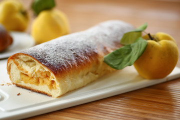 strudel with quince
