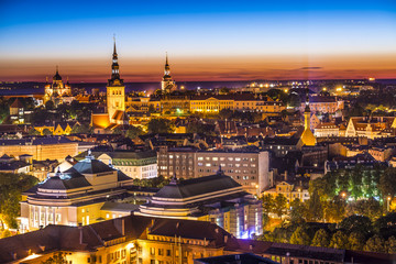 Tallinn, Estonia Skyline