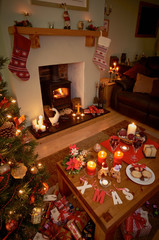 Christmas tree scene