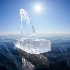 Foto auf Acrylglas Eisyacht auf Winter Baical © Serg Zastavkin