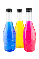 Bright colorful bottles