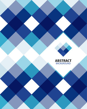 Blue modern geometrical abstract background