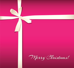 Holiday background with bow