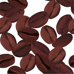Cofee. Seamless vector background.