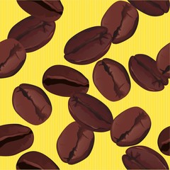 Cofee. Seamless vector background.