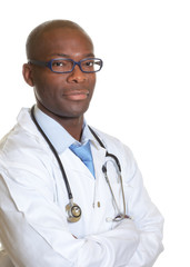 Fototapeta premium Young doctor from africa