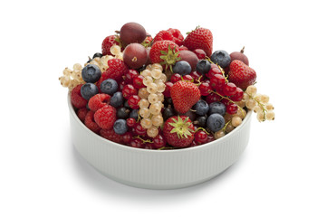 Bowl with summer fruit