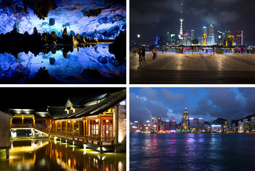 Fototapeta na wymiar Chiny w nocy