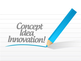 concept idea innovation written illustration
