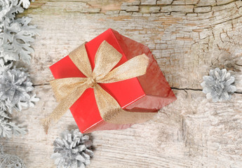 Gift for Christmas in red box