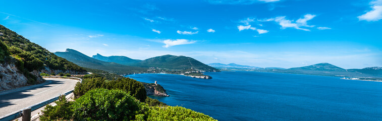 Landscape of a coast of Sardinia