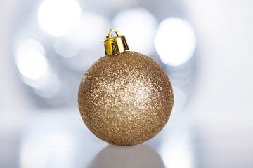 Golden Decorative Christmas Bauble