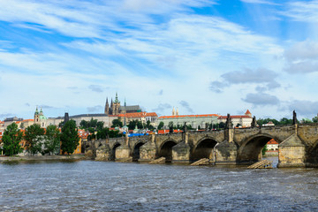 The Charles bridge in Prague