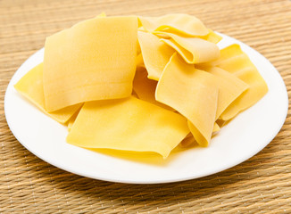 Macaroni products - a basis for a lasagna