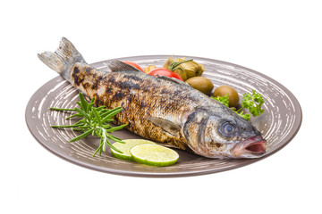Roasted seabass