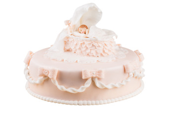 handmande birthday cake shot in a closeup scene