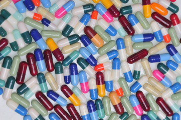 assortment of pills and capsules