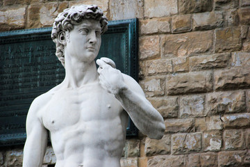Michelangelo's sculpture of David in Florence