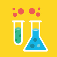 Vector Flask and Test Tube