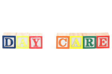 Baby blocks spelling day care