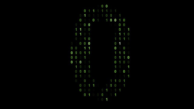 Binary code screen matrix style