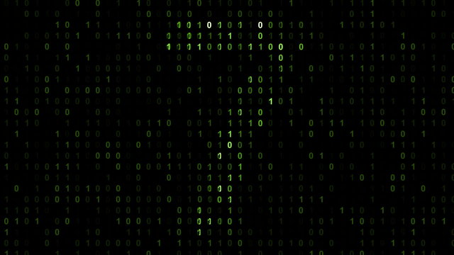 Binary code screen matrix style