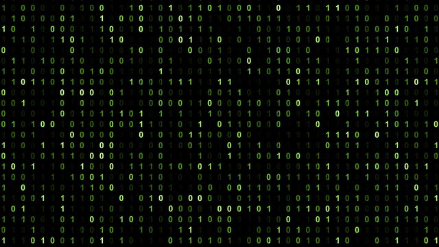 Binary code screen matrix style