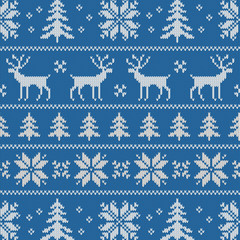 Seamless pattern with classical sweater design