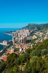 Fototapeta na wymiar Monte Carlo view on summer day