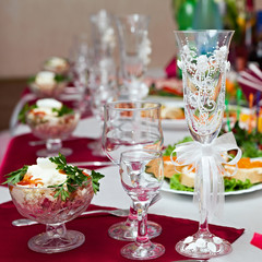 Table wine glasses for wine
