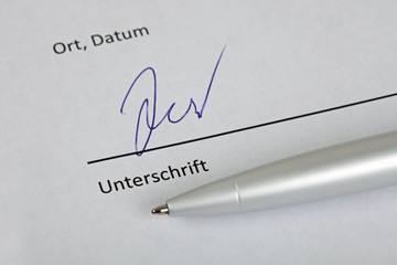 Unterschrift