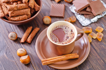 coffee with chocolate